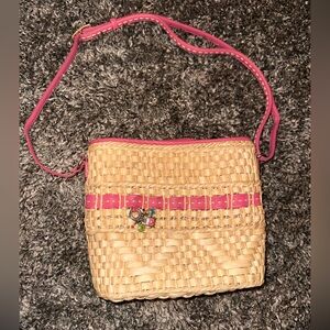Brighton Carmella Woven Straw Y2K Crossbody